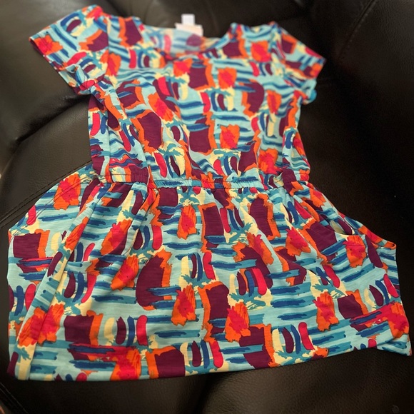 Size 10 little girl LuLaRoe Dress perfect condition - Picture 1 of 4